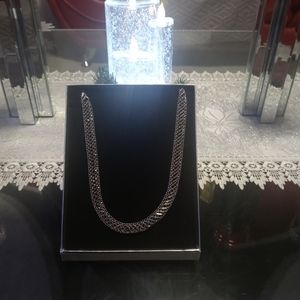 MESH PURE 925 STERLING SILVER NECKLACE PLS LOOK AT ALL DETAIL